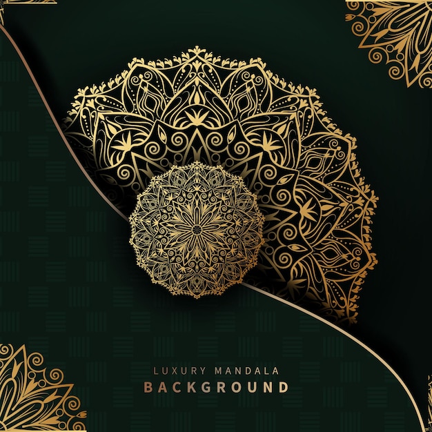 Creative and decorative golden mandala background design