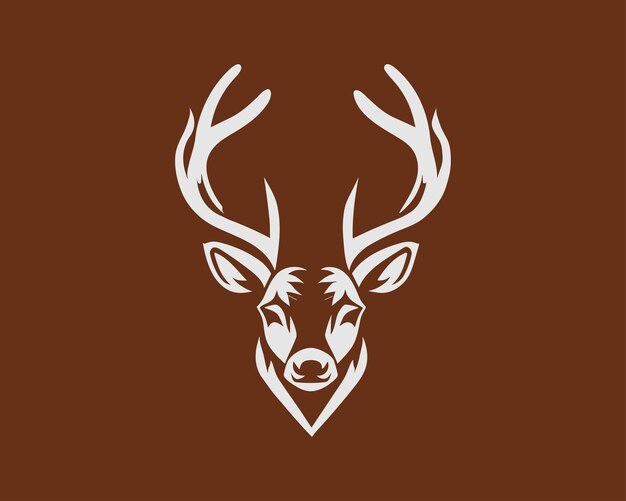 Vector creative deer head logo design deer vector art