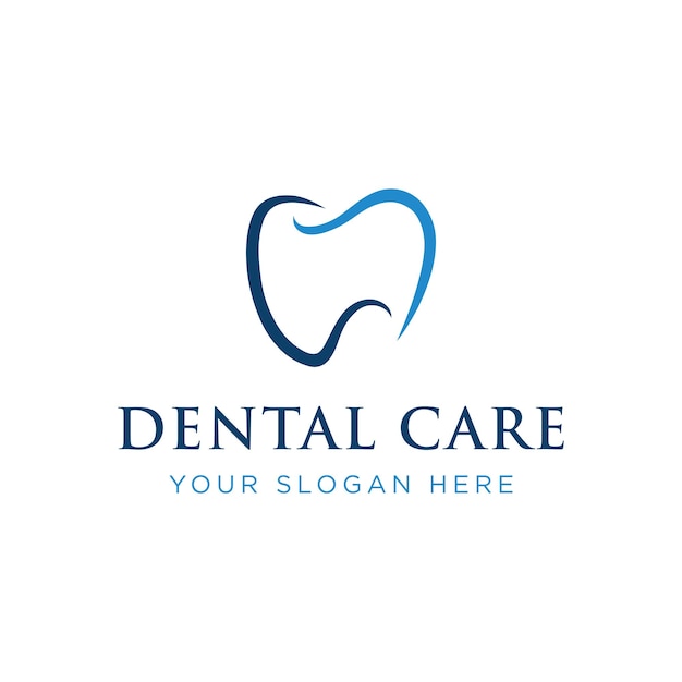 Creative dental abstract logo design logo for dentists clinic centers dental care and business