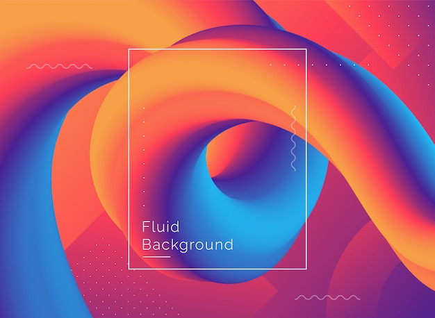 Creative design 3d flow shape background