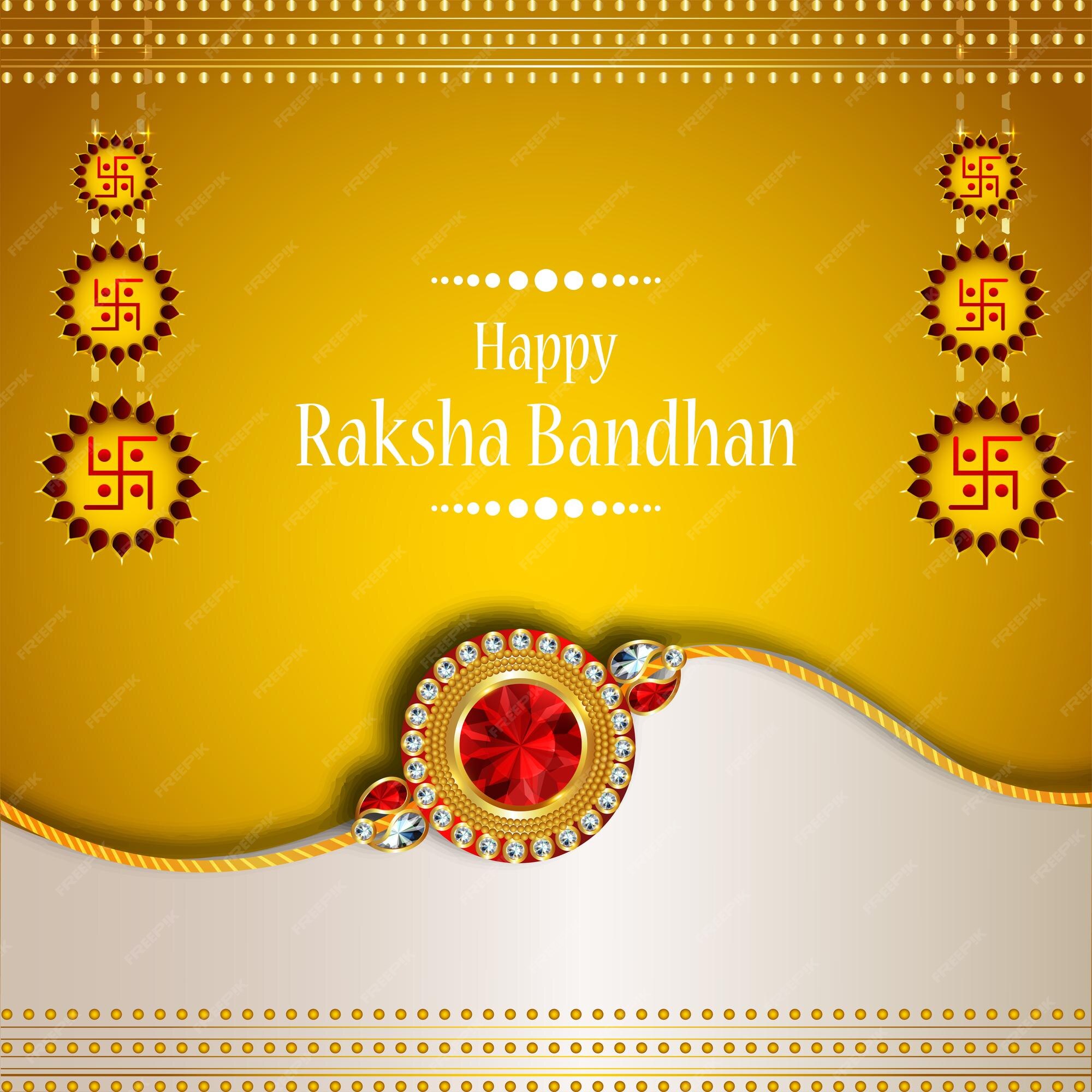 Premium Vector | Creative design concept for happy raksha bandhan  celebration background