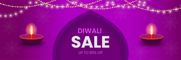 creative design diwali sale banner