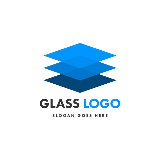 Vector creative design glass logo template