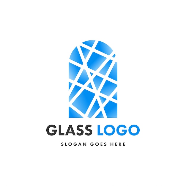 Vector creative design glass logo template