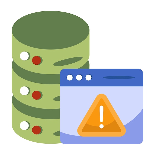 Creative design icon of server error