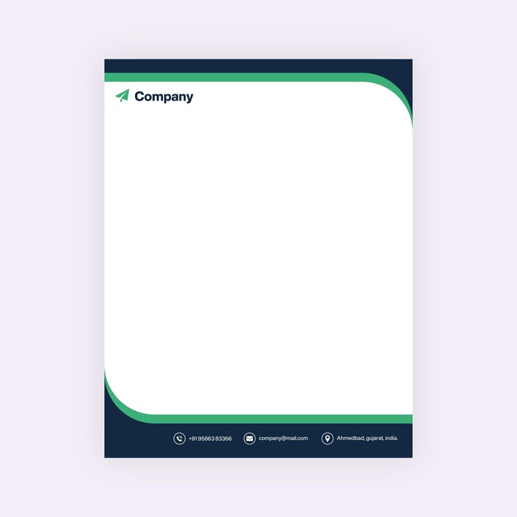 Creative Design Letterhead Design Vector Template