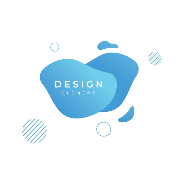 Creative design logo template abstract modern colorful geometric fluid splash element Logos for businesses banners labels posters and placards