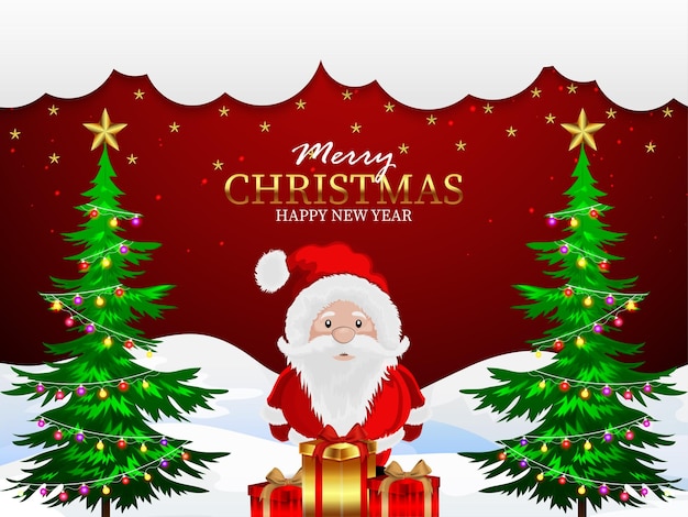 Vector creative design of merry christmas