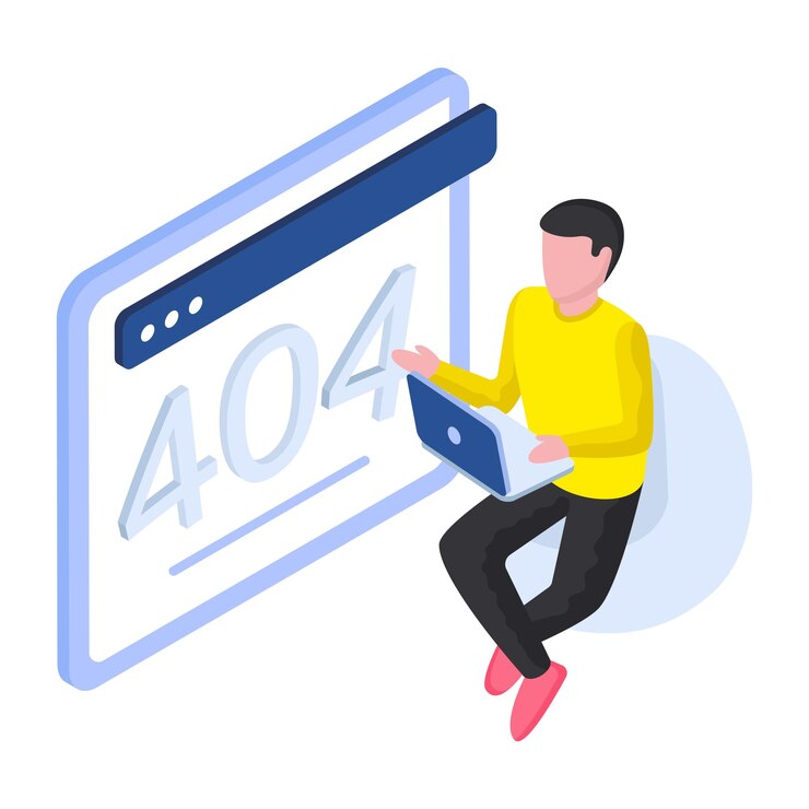वेक्टर a creative design vector of error 404