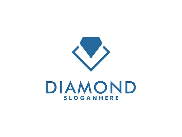 Creative Diamond Logo vector and Icon Design Template