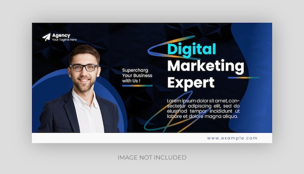 Creative digital marketing agency corporate business flyer template