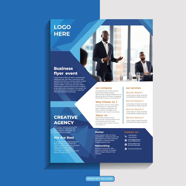 creative digital marketing agency flyer template
