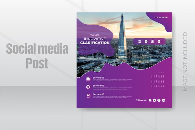 Creative Digital Marketing Corporate Business Square flyer Social Media Post Template Design