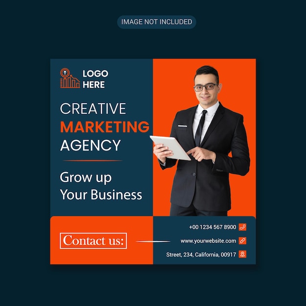 Creative Digital marketing live webinar and corporate web banner template