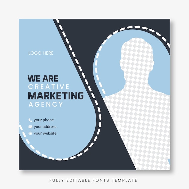 Creative digital marketing post template