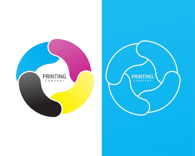 Creative digital Printing press logo