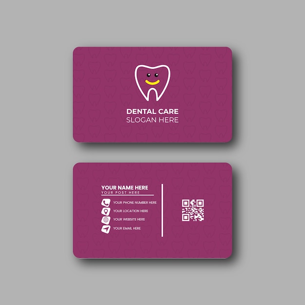 Creative doctor business card and visiting card template design