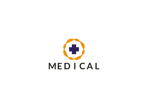 Vector creative doctor logo design