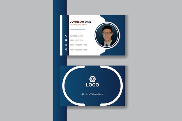 creative double sided business card design template