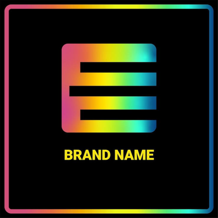 Vector creative e logo vector design