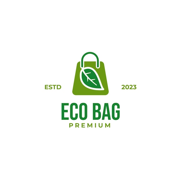 Creative eco bag logo suitable for company design vector illustration idea