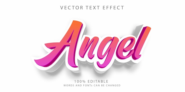 Creative editable text effects style template