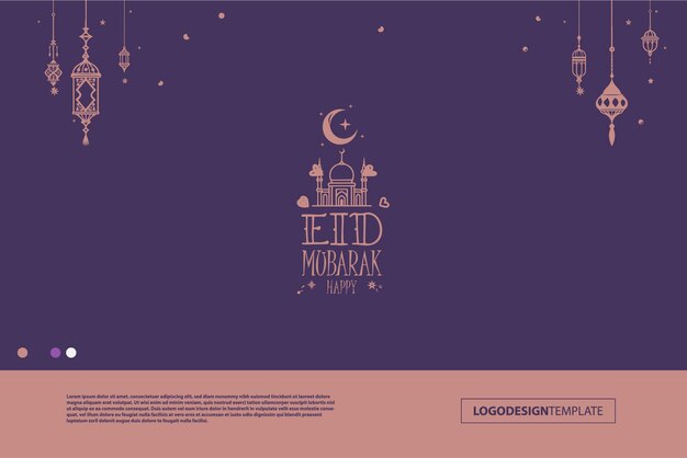 creative Eid Logo Design artwork classic style