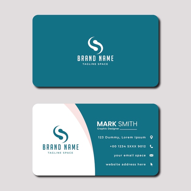 creative elegant business card design concept