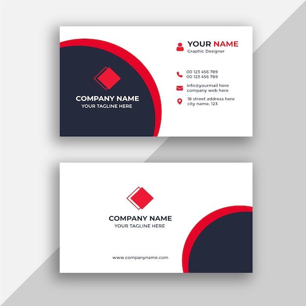 Creative elegant business card design template