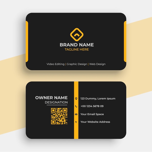 creative elegant business card template design