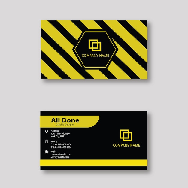 Creative elegant business card