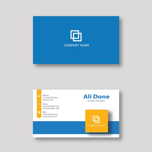 Creative elegant business card