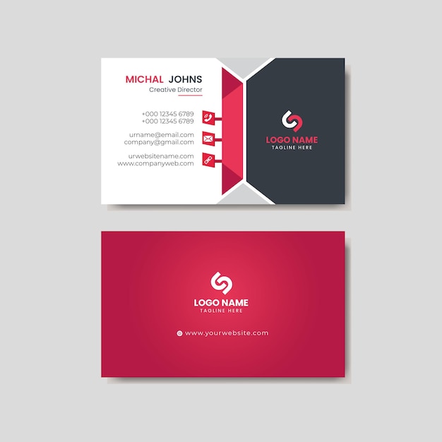 Creative and elegant company business card template