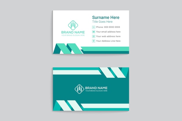 Creative and elegant company business card template