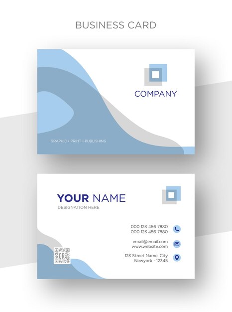 Creative elegant corporate business identity visiting card template