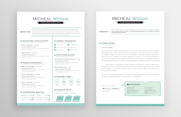 creative elegant cv template