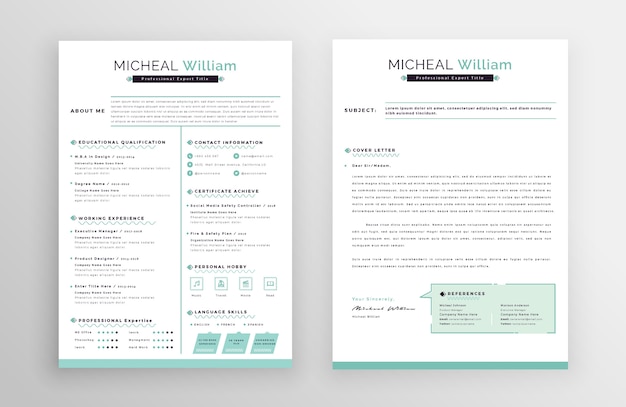 Creative elegant cv template