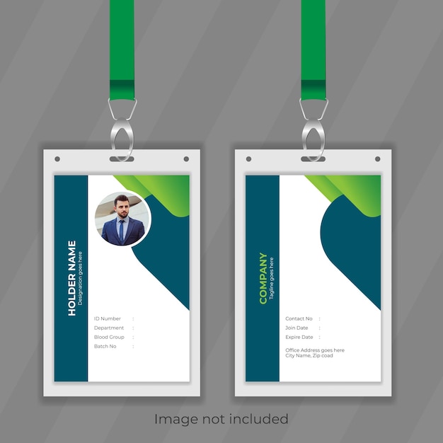 Vector creative and elegant design layout for office stationery or id card with easy to printable file