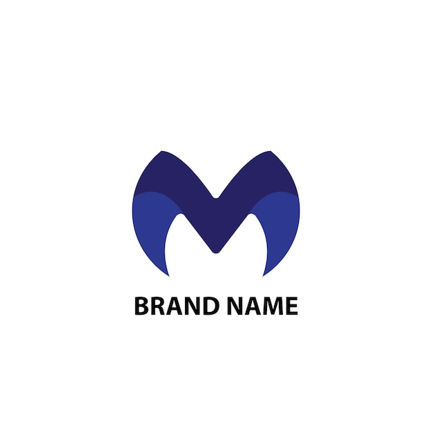 크리에이티브 미니멀리스트 모던 글자 M 로고