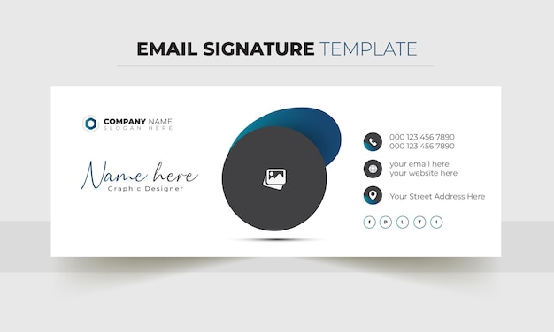 Creative Email Signature Template Design