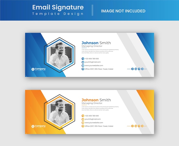 Creative Email Signature Template Design