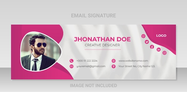 Creative Email Signature Template Design