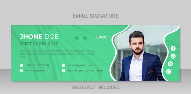 Creative Email Signature Template Design