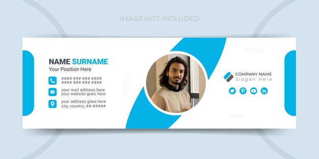 Creative email signature template design