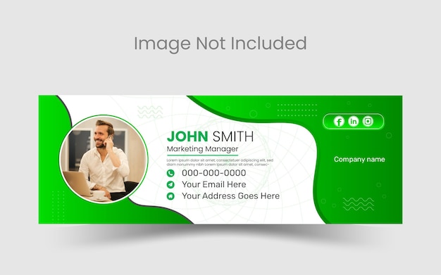 Creative email signature template design