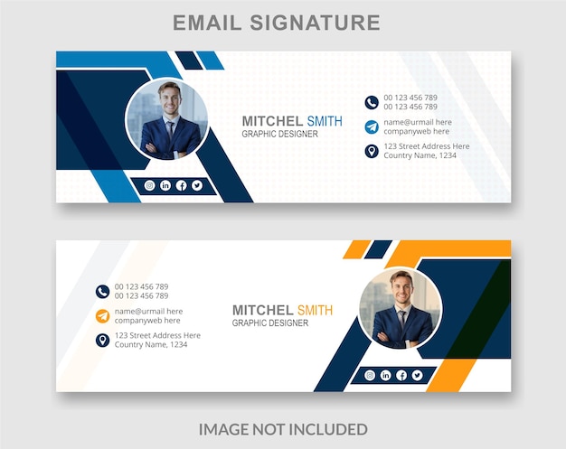 Modello di firma e-mail creativa