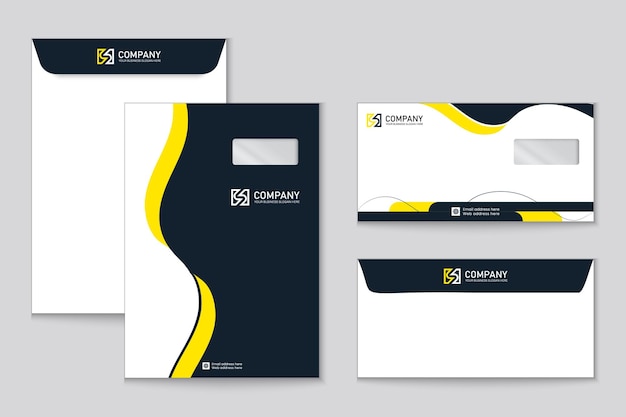 Creative envelope set design for corporate business