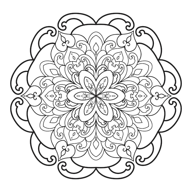 Creative ethnic mandala design, vintage decorative element.