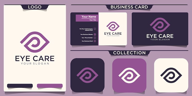 Creative eye concept logo design template