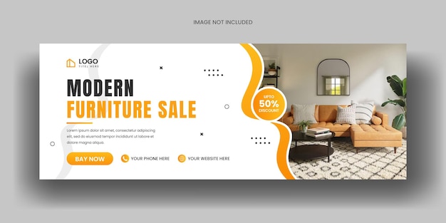 Creative Facebook cover banner template and social media sale web banner layout